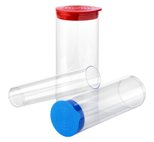 VisiPak | Rigid Sealed Bottom Plastic Tubing Containers