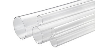 clear plastic tubing tubes tube packaging open